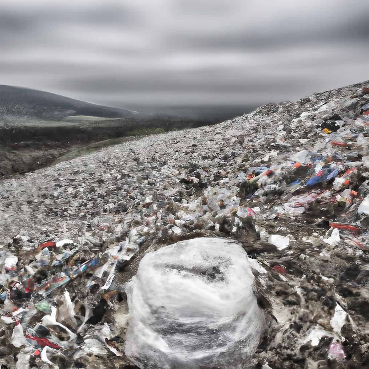Enorme Müllmenge auf Deponie